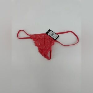 Frederick’s of Hollywood Coral Lace Thong